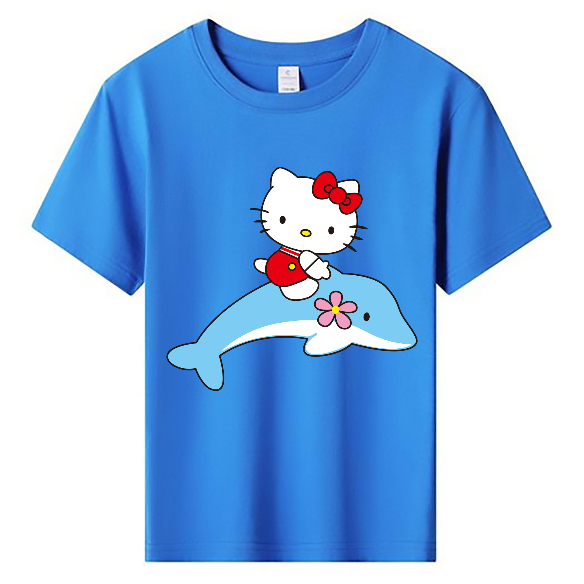 （画像用） Hello Kitty ハローキティ 綿100％キッズTシャツ（フロントプリント）